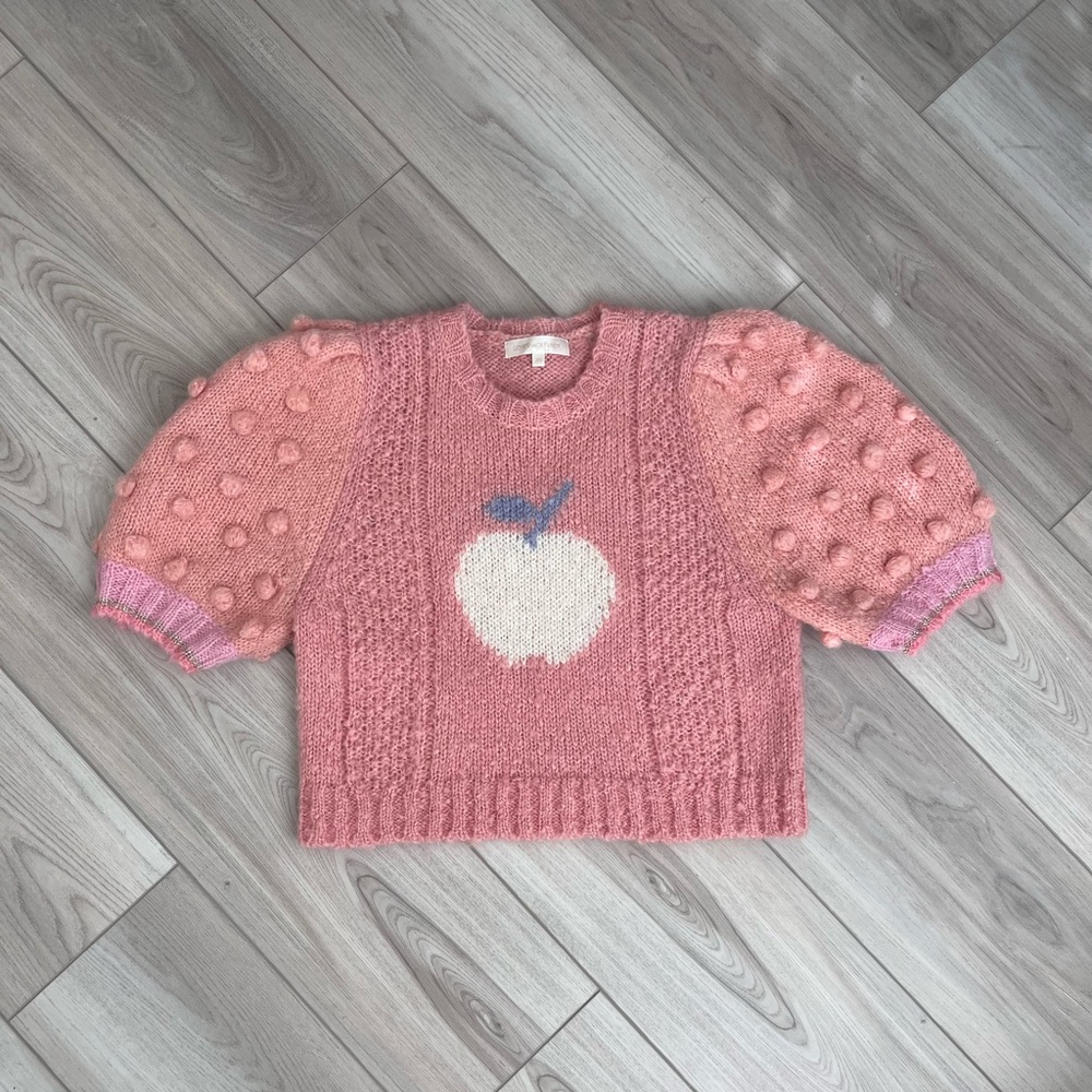 Nwot Loveshackfancy Cyrielle Cropped Pullover - image 1